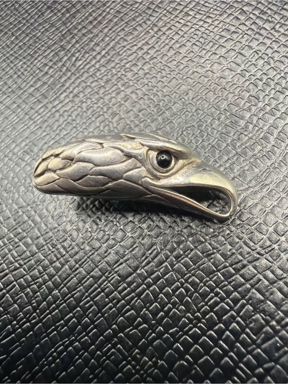 Eagle Head Metal Pendant in Sterling Silver